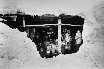 「雪の中で」秋田湯沢