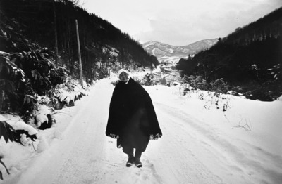 「雪道」岩手遠野