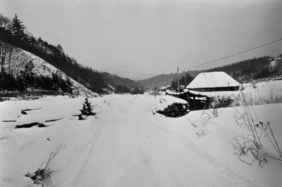 「雪道」岩手遠野