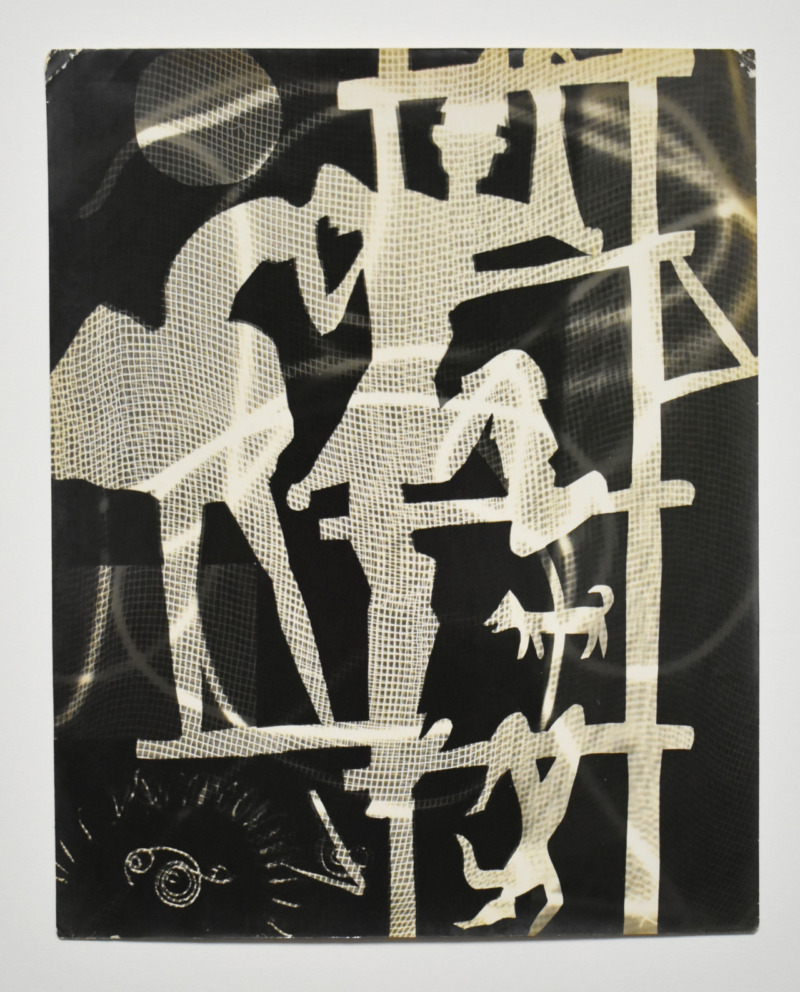 ハシゴの上のピエロとおどり子